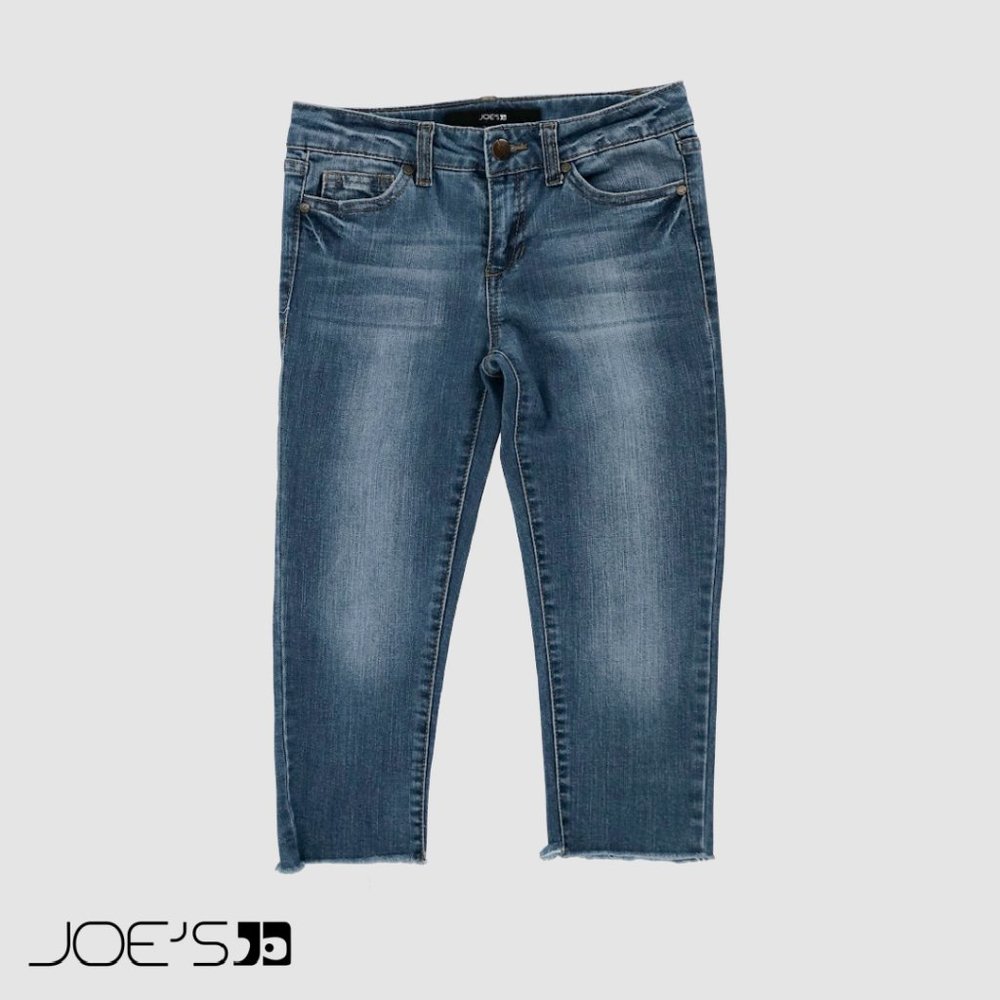 Joe's Girls Capri Jeans Cropped Raw Hem Size 10